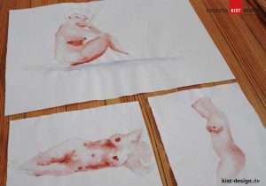 Aquarell im Akt