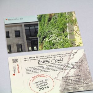 Mailing mit Gartenpflanzensamen-Papier